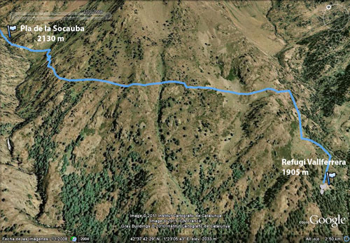 Etapa 4. del Pla de la Socauba al refugio de Vallferrera